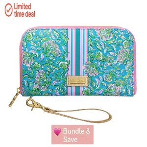 Vegan Leather Travel Wallet Passport Holder Wristlet Document Organizer